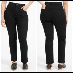 Everlane Black Cheeky Straight Jeans